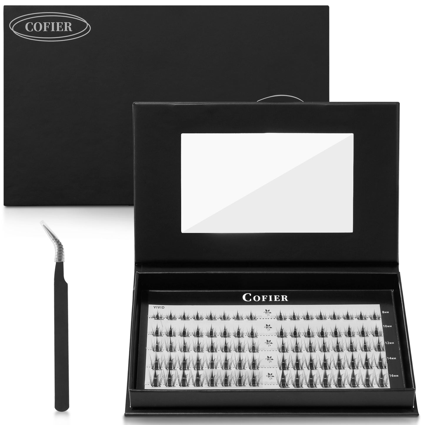 Cofier Vivid Lash Clusters 8-16mm C Curl – No Glue DIY Lash Kit
