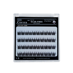 Cofier 免膠睫毛簇 40 片 按壓式自黏睫毛 長度統一 10/12/14mm 輕鬆打造自然妝容 適合新手